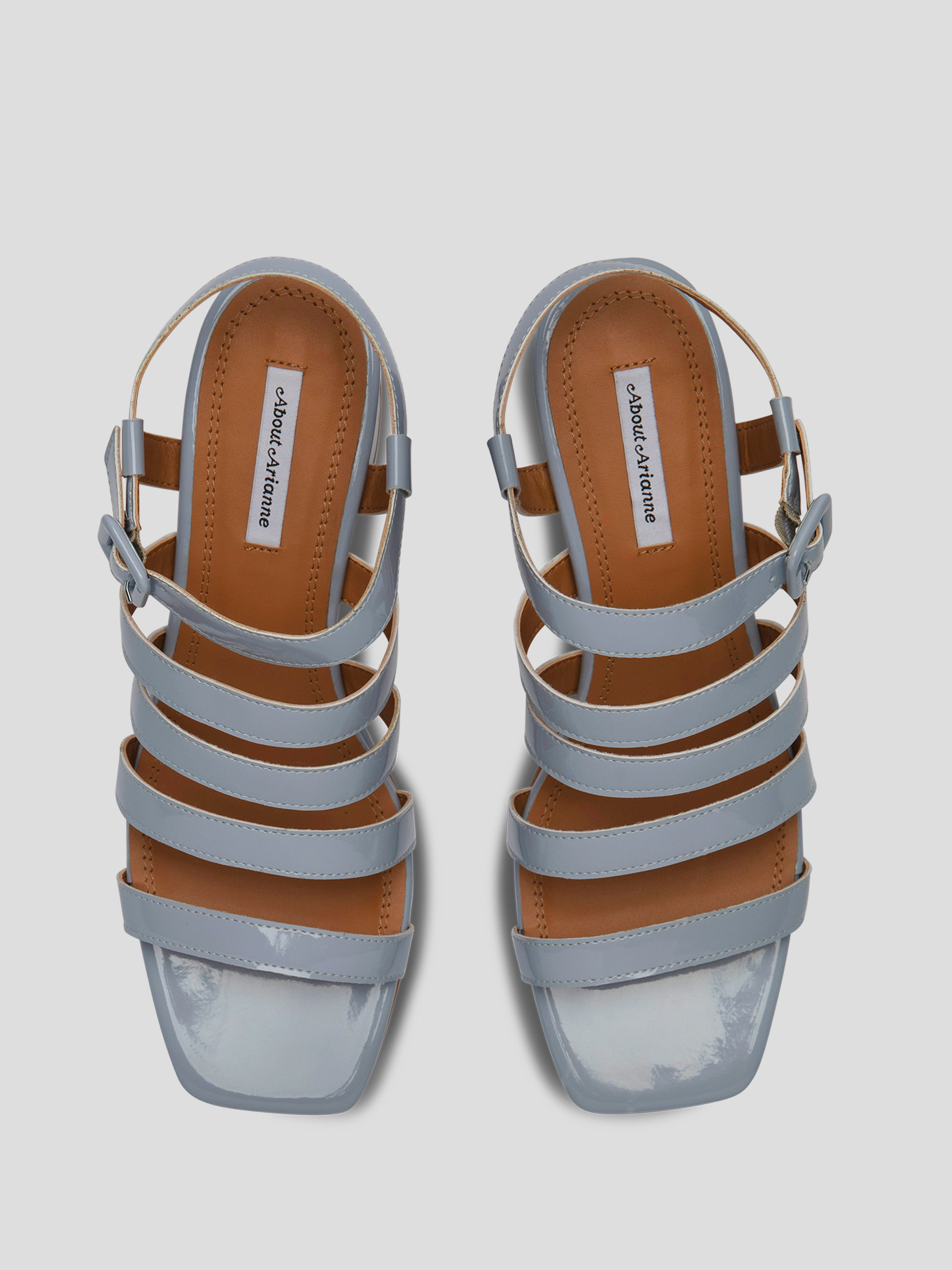 vegan leather heeled sandals