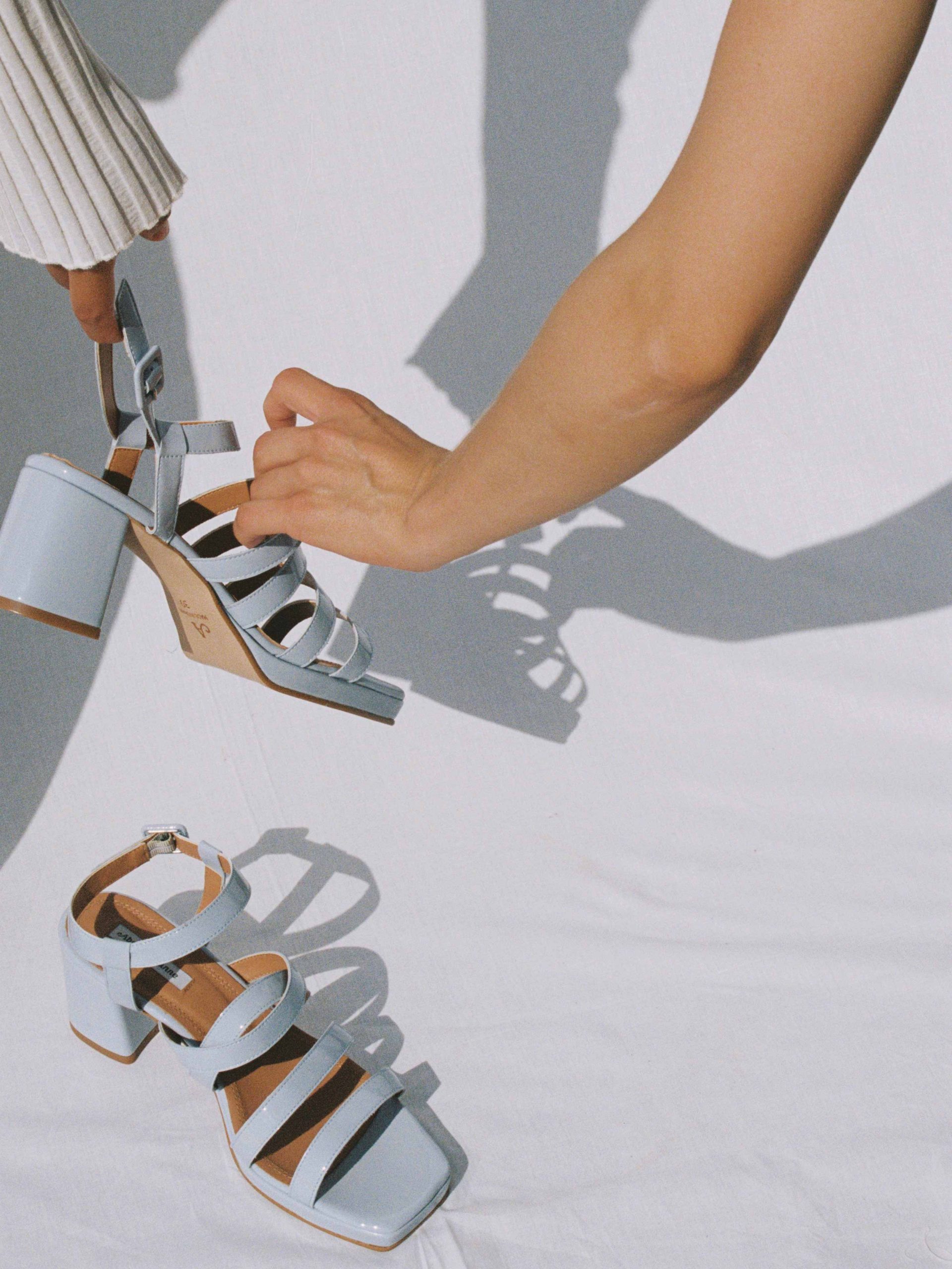vegan heeled sandals