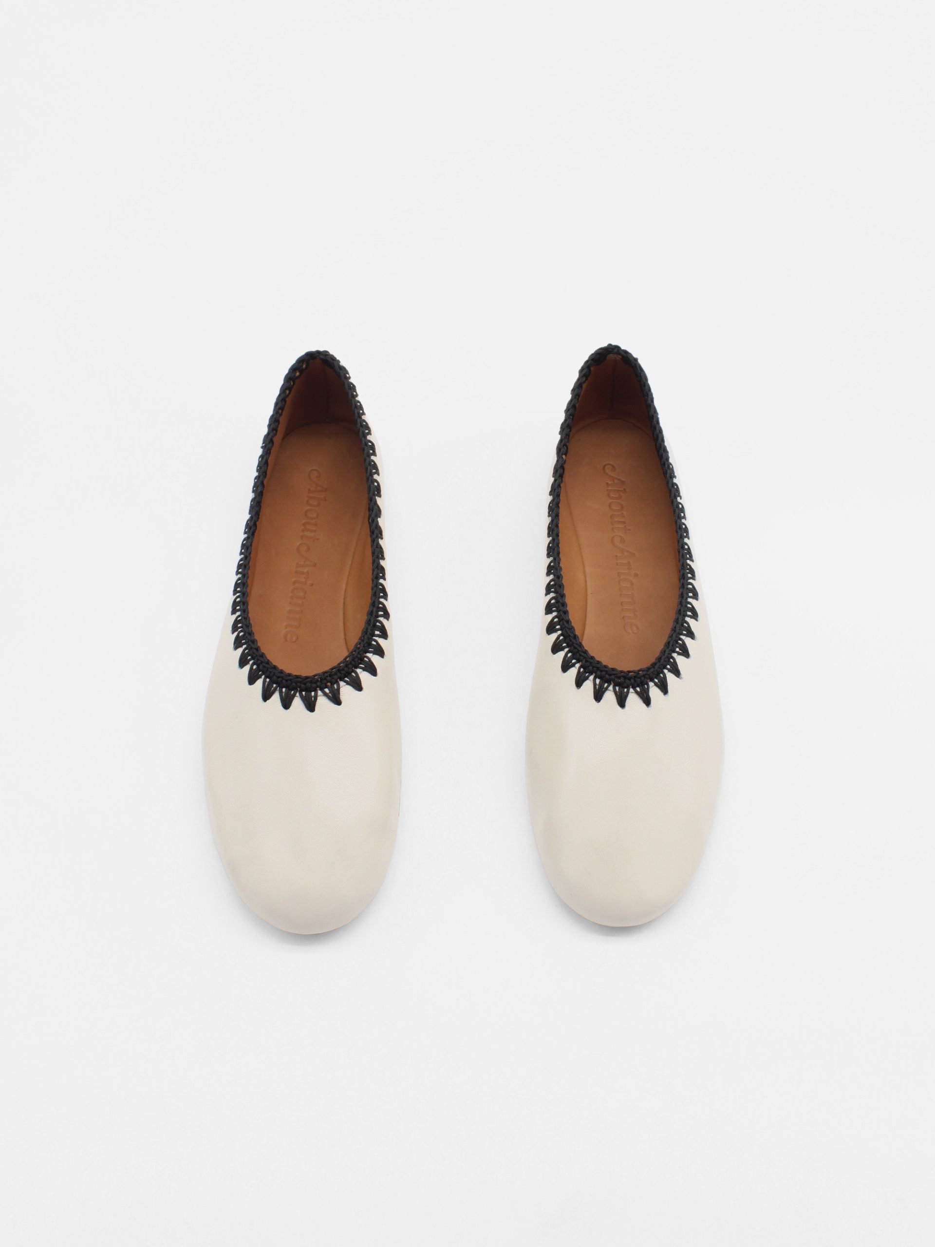 Dara Ice/black ballerinas