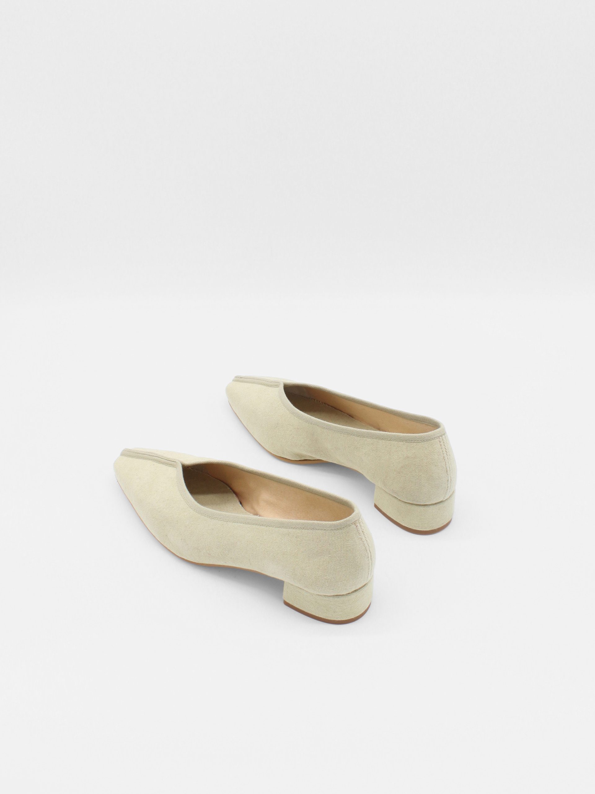 ballet pumps in light yellow by about arianne